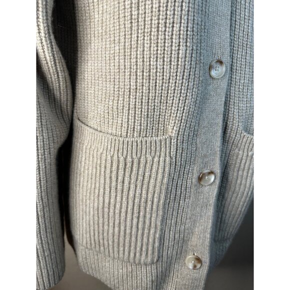 SIMKHAI Hollie Cardigan in Oat X-Small New Womens Knit Wool Sweater - Picture 9 of 16
